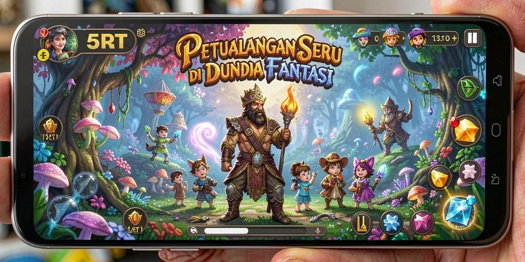 Screenshot dari gameplay 5RT menampilkan aksi petualangan yang mendebarkan.