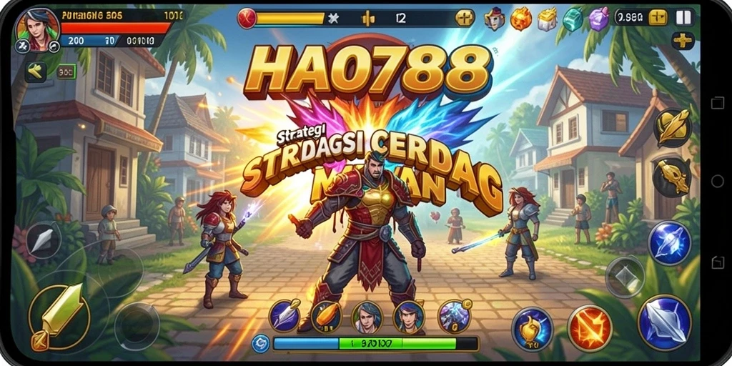 Tangkapan layar gameplay HAO788 menampilkan aksi strategis yang mendebarkan.