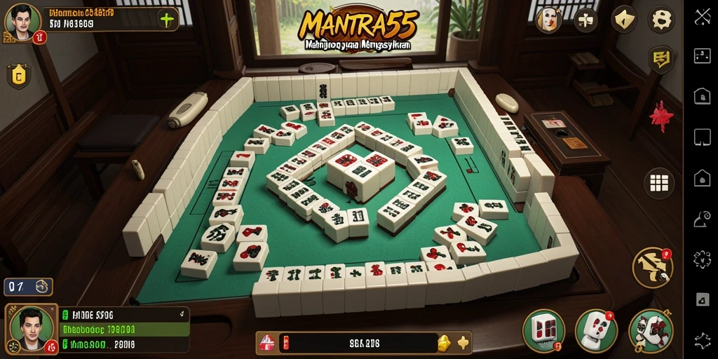 Tampilan screenshot dari permainan Mahjong yang seru dan interaktif.