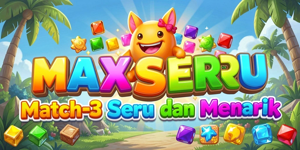 Tangkapan layar gameplay <strong>MAXSERU</strong> yang penuh warna dan tantangan seru.