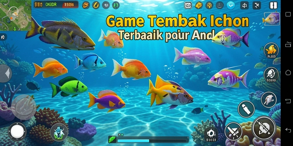 Tampilan menarik gameplay OKIDR saat berburu ikan.