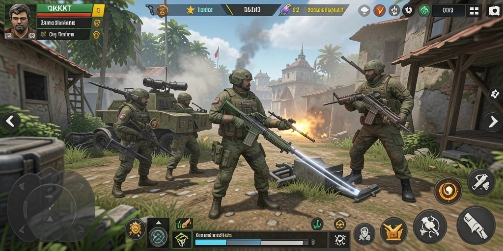 Tampilan gameplay menegangkan yang memikat pemain dalam strategi.