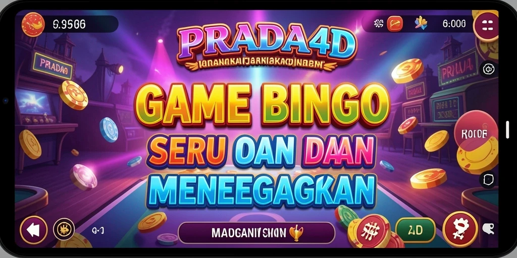 Tampilan permainan Bingo yang seru dan menarik di PRADA4D.