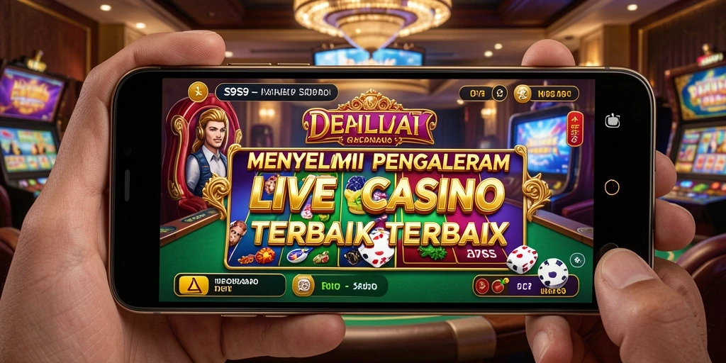 Screenshot S9S9 menampilkan dealer langsung dan suasana permainan yang menarik.