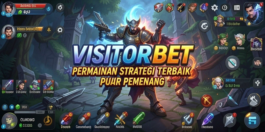 Tangkapan layar utama VISITORBET menampilkan gameplay strategi yang mendebarkan.